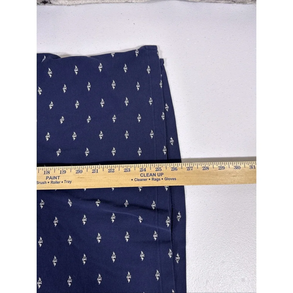 Polo Ralph Lauren Shirt Mens Size Medium Navy All Over PRL Print Golf Preppy